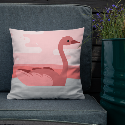 Pink Swan Premium Pillow
