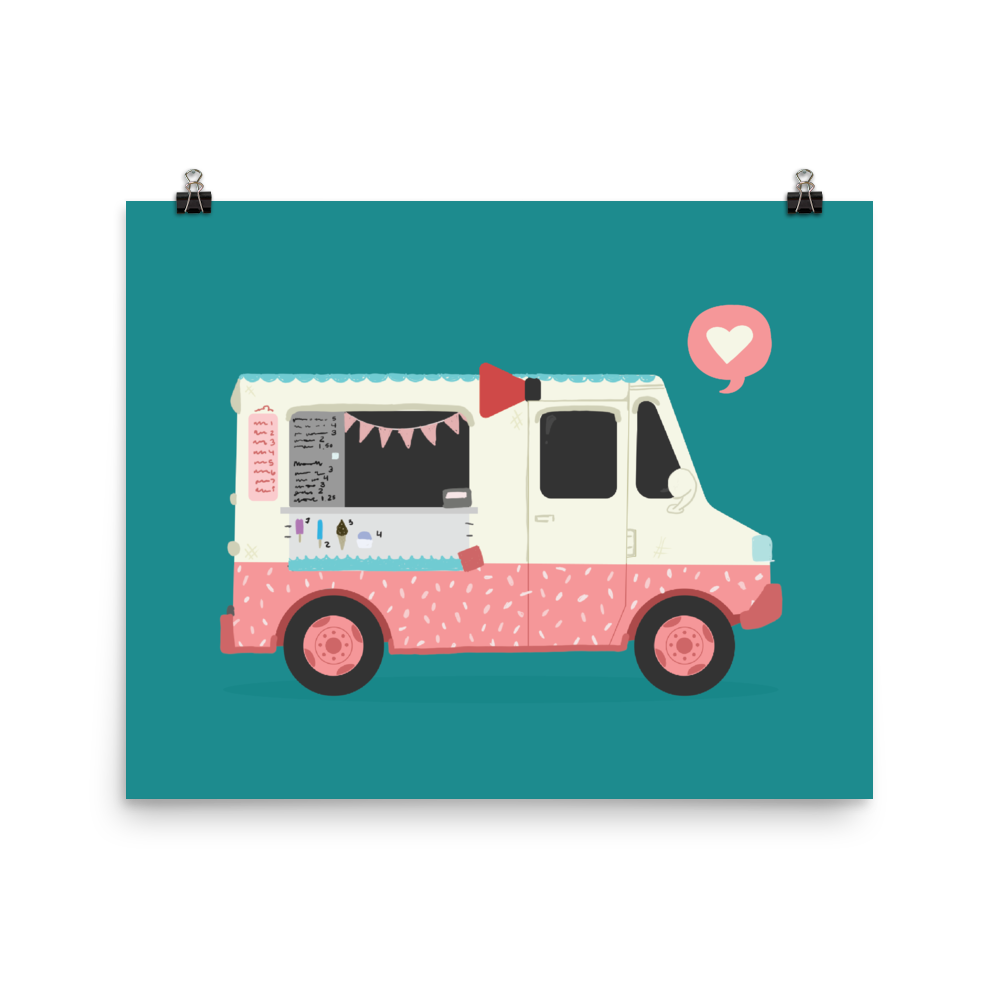 Ice Cream Truck to the Rescue! Print