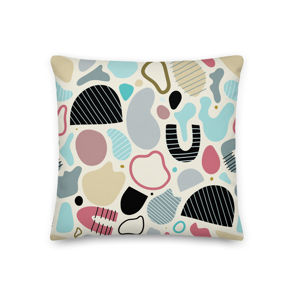 Abstract Shapes #001 Pillow - Sandstrorm