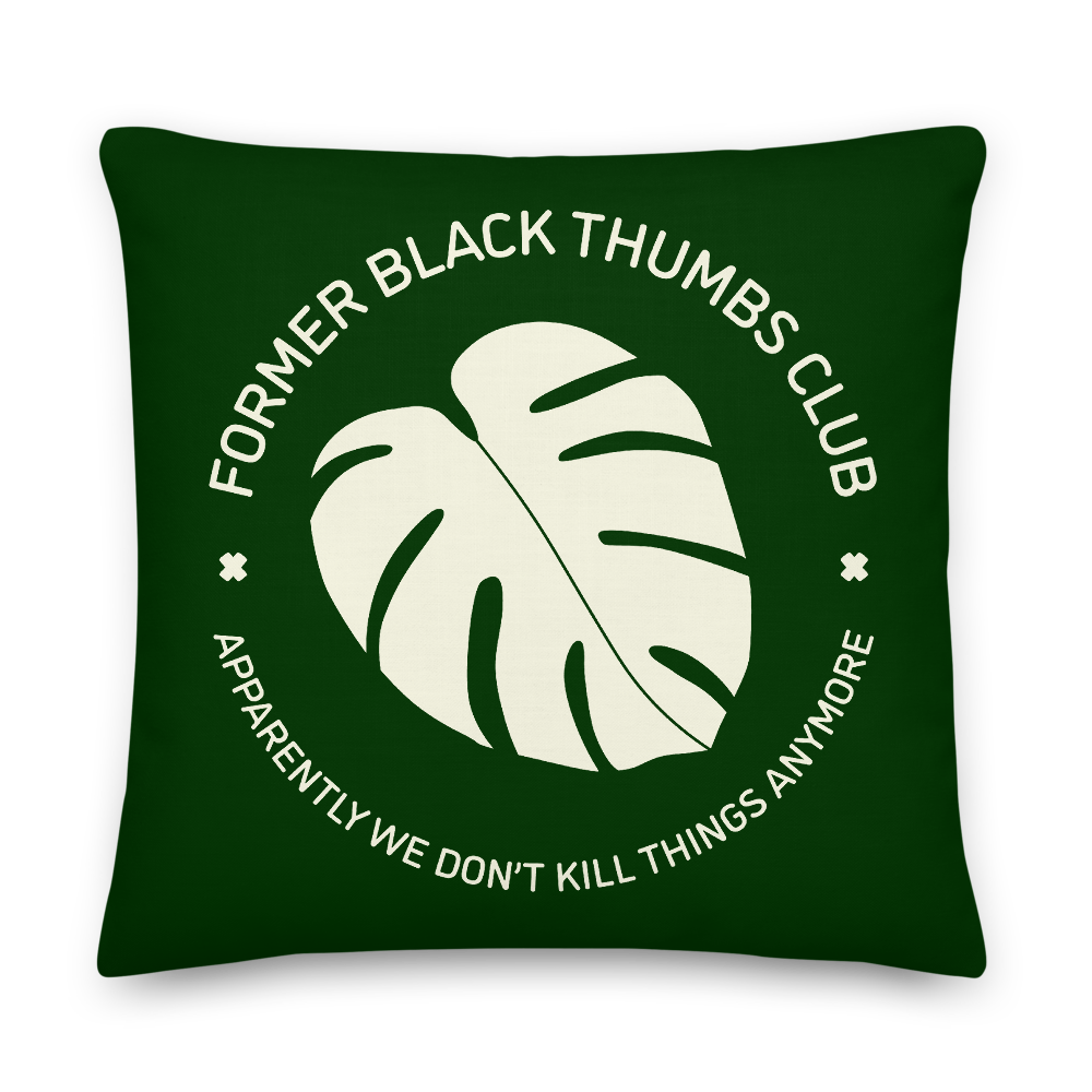 Former Black Thumbs Club Pillow