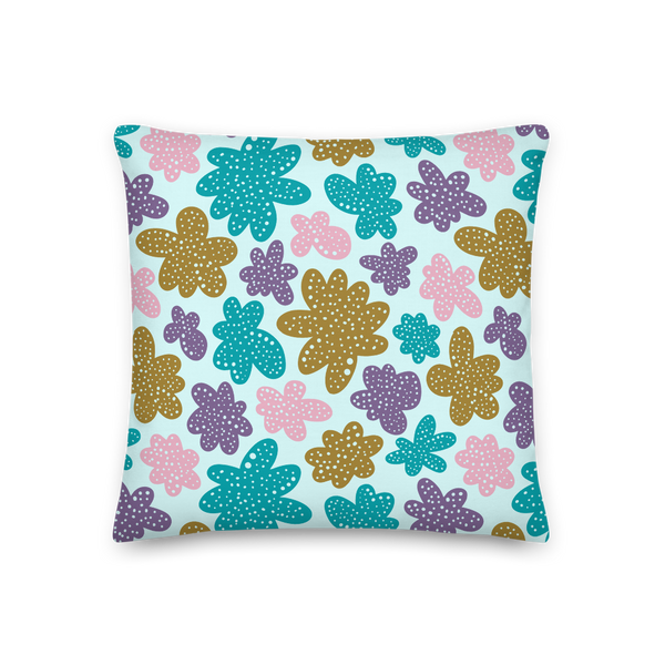 Abstract Flowers Pillow