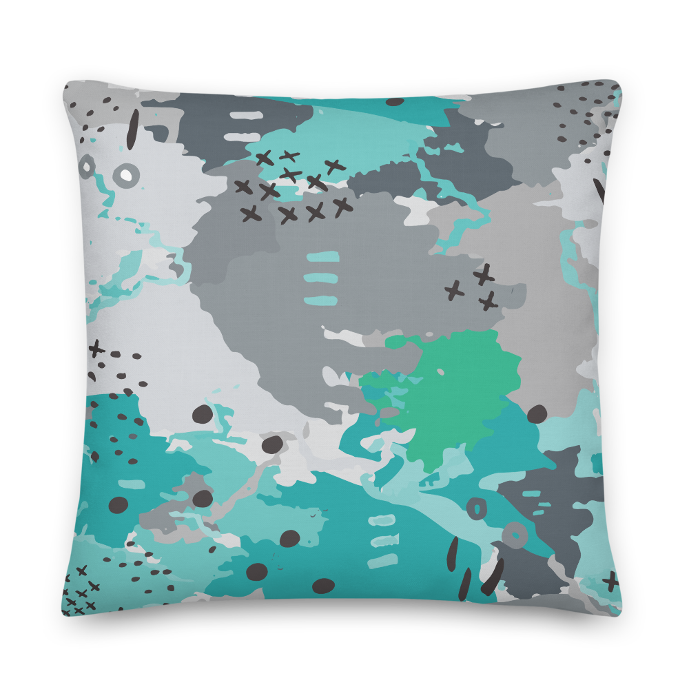 Abstract Experiment #001 Pillow