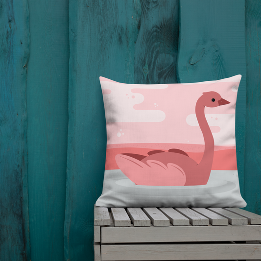 Pink Swan Premium Pillow