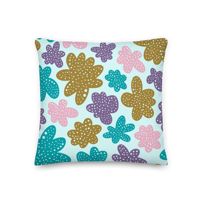 Abstract Flowers Pillow