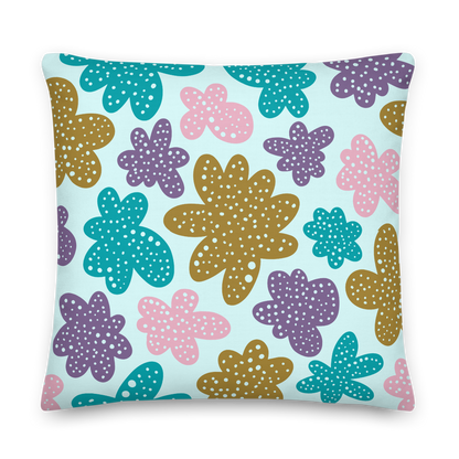 Abstract Flowers Pillow