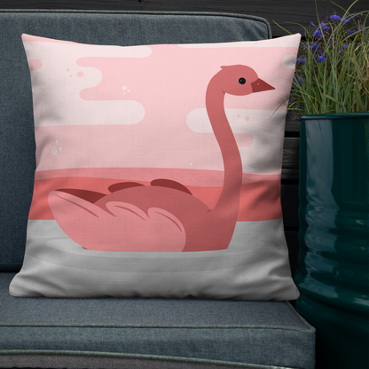 Pink Swan Premium Pillow