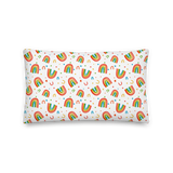 Rainbow Doodles Pillow