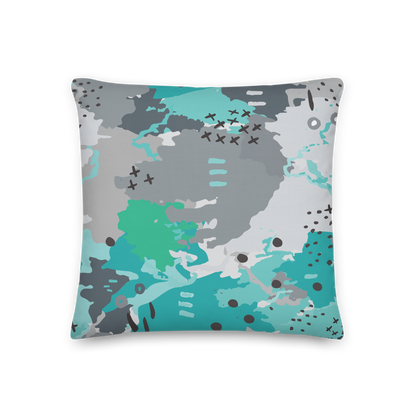 Abstract Experiment #001 Pillow