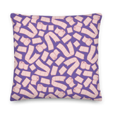 Toilet Paper Everywhere! Pillow - Vapor Purple